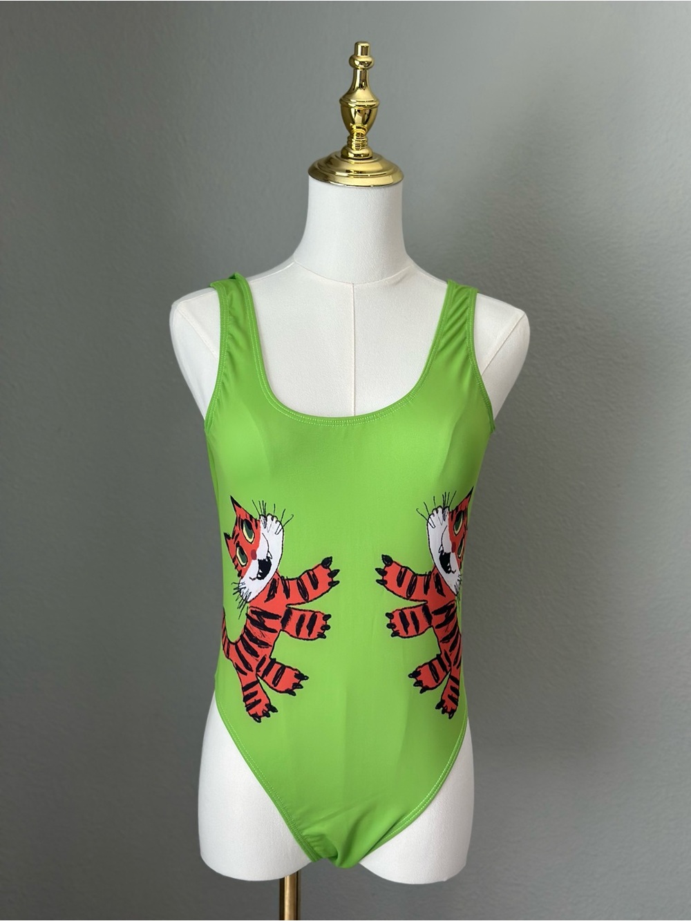 Karol G Tiger Swimsuit One Piece Women’s Size Large “Mañana Será Bonito” 🌴☀️✨